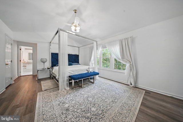 201 Anchor Cv, Stafford, VA 22554 - bedroom with wood finished floors, vaulted ceiling, and baseboards