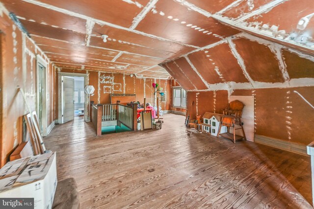 714 W St, Laurel, DE 19956 - bonus room featuring wood-type flooring and vaulted ceiling