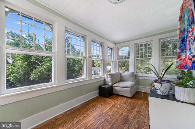 714 W St, Laurel, DE 19956 - sunroom with hardwood / wood-style flooring, plenty of natural light, and baseboards