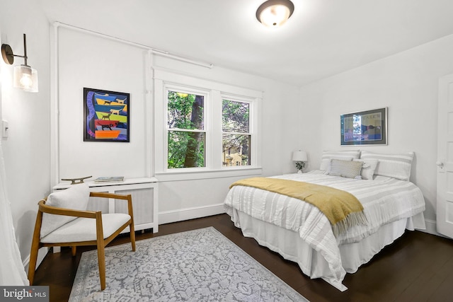 46 Murray Ave, Annapolis, MD 21401 - bedroom with dark wood-style floors and baseboards