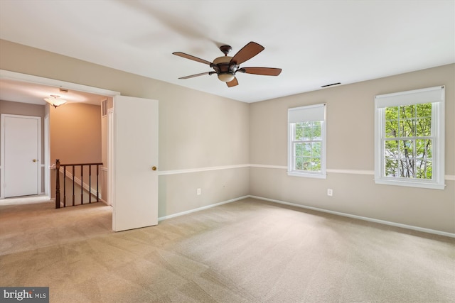 10007 Marshall Pond Rd, Burke, VA 22015 - carpeted empty room with baseboards and ceiling fan