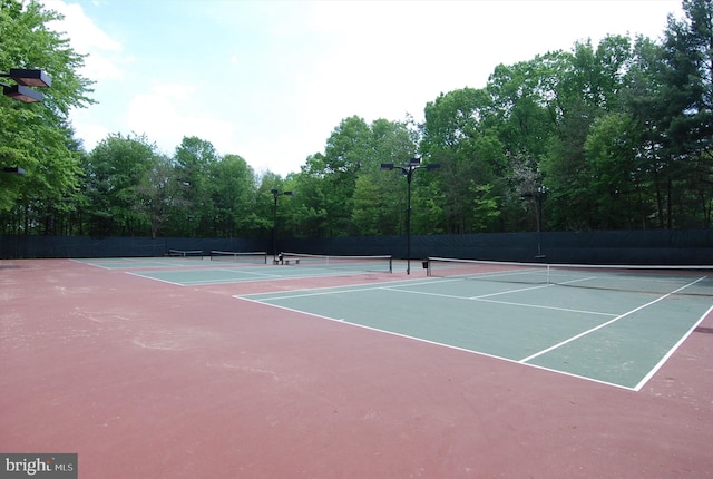 10007 Marshall Pond Rd, Burke, VA 22015 - view of tennis court featuring community basketball court