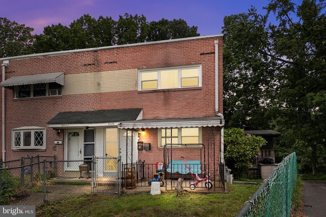 2020 Valley View Dr, Folcroft, PA 19032 - view of front of house featuring brick siding and a gate