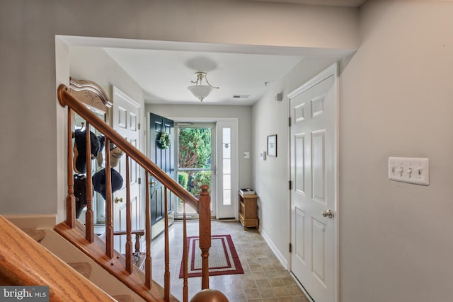 7163 Deep Falls Way Unit 139, Elkridge, MD 21075 - foyer entrance with stairway and baseboards