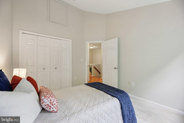 14321 Long Channel Dr, Germantown, MD 20874 - carpeted bedroom with a closet and baseboards