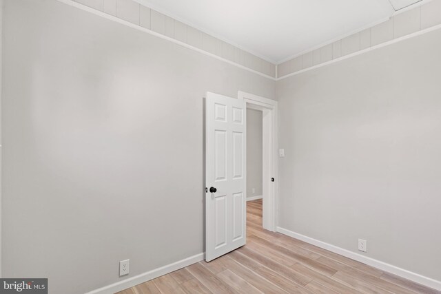 341 Ives Ave, Penns Grove, NJ 08069 - unfurnished room with light wood finished floors, baseboards, and crown molding