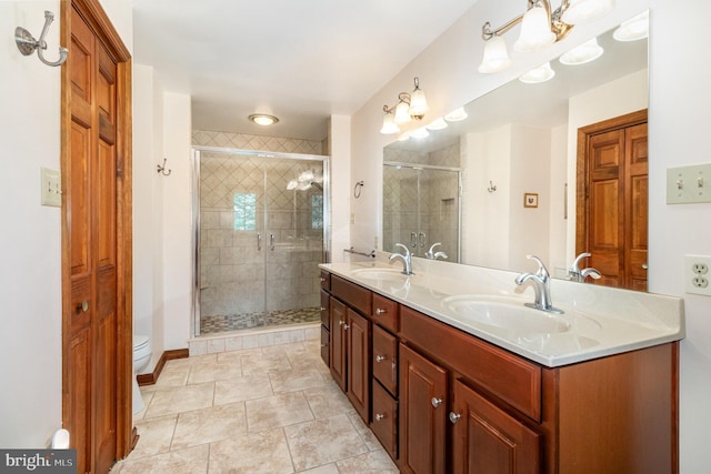 4 Apple Tree Ln, Hummelstown, PA 17036 - full bathroom featuring double vanity and a stall shower