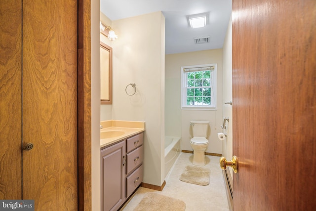 191 Harmony Rd, Gibbstown, NJ 08027 - full bathroom with vanity, toilet, and baseboards