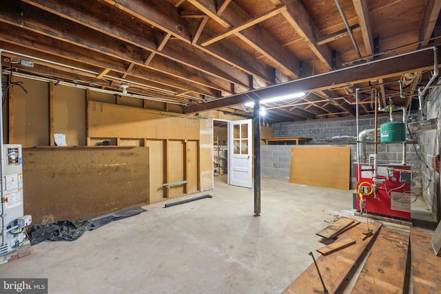 191 Harmony Rd, Gibbstown, NJ 08027 - unfinished below grade area featuring a heating unit