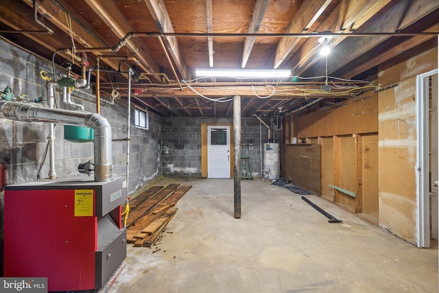 191 Harmony Rd, Gibbstown, NJ 08027 - unfinished below grade area featuring water heater