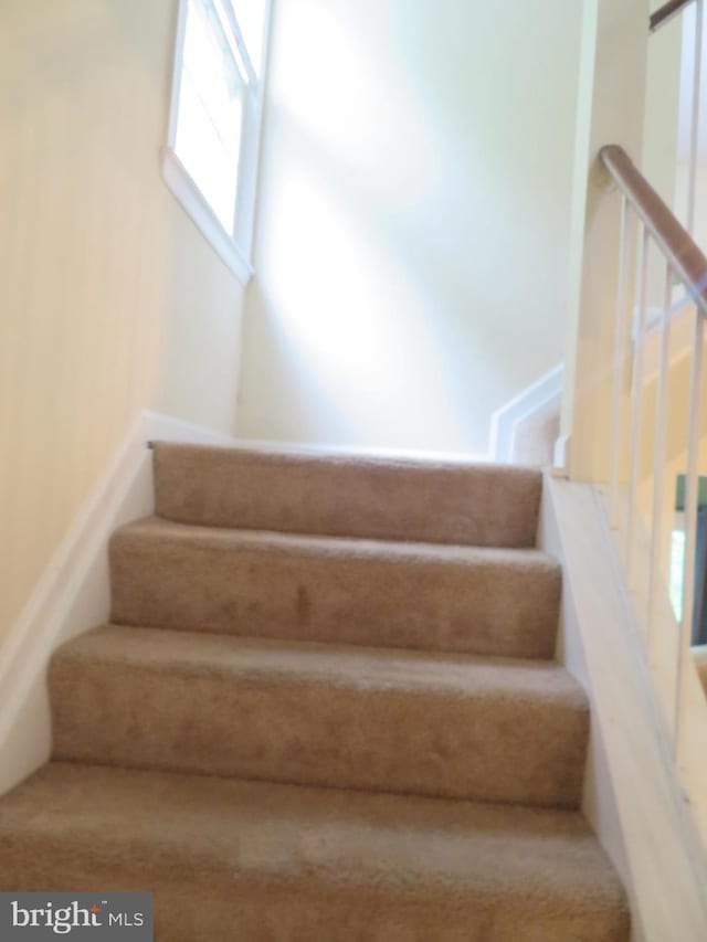 view of staircase