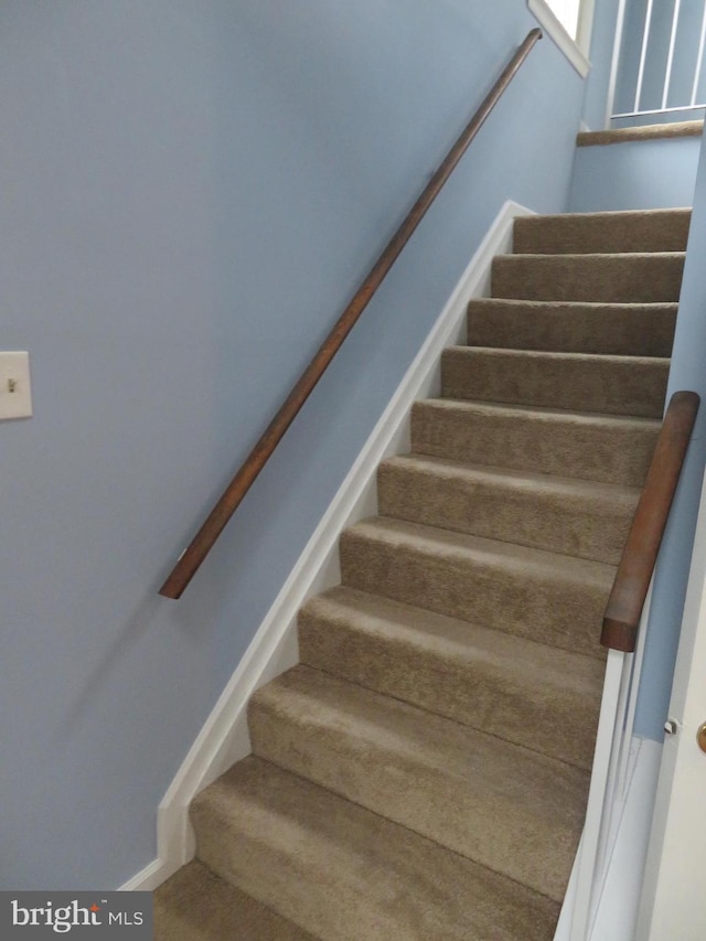 view of staircase