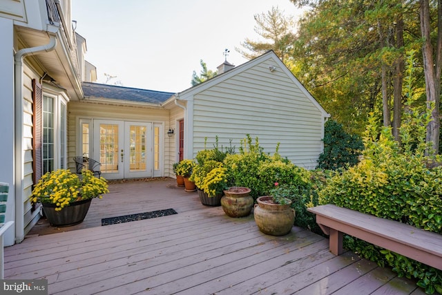9841 Meadowcroft Ln, Montgomery Village, MD 20886 - deck with french doors