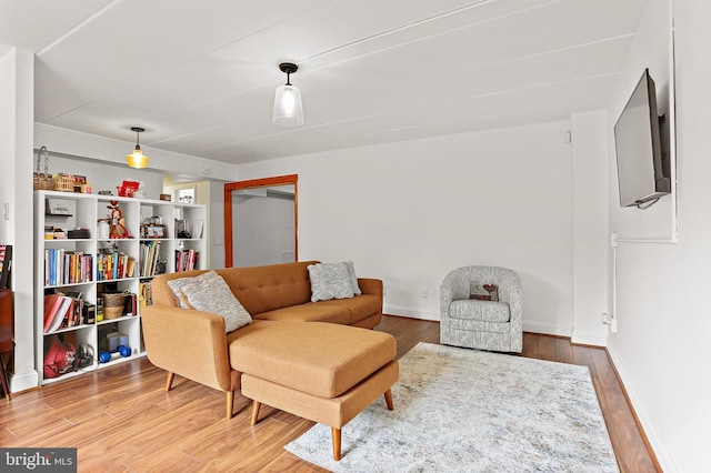 10816 Green Mountain Cir Unit 19-10, Columbia, MD 21044 - living area with wood finished floors and baseboards