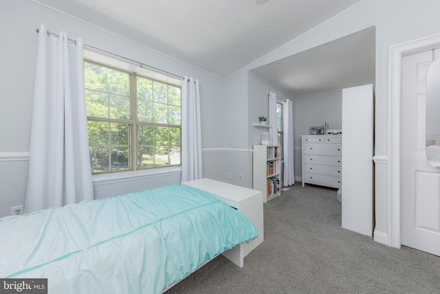 130 Brent Ct, Thorofare, NJ 08086 - bedroom with vaulted ceiling and carpet floors