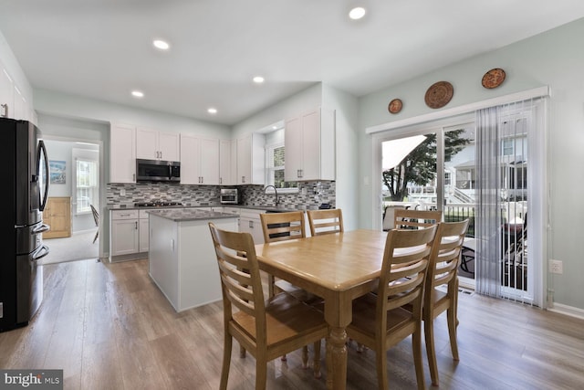 1839 Disney Estates Cir, Severn, MD 21144 - dining area featuring light wood-style floors and recessed lighting