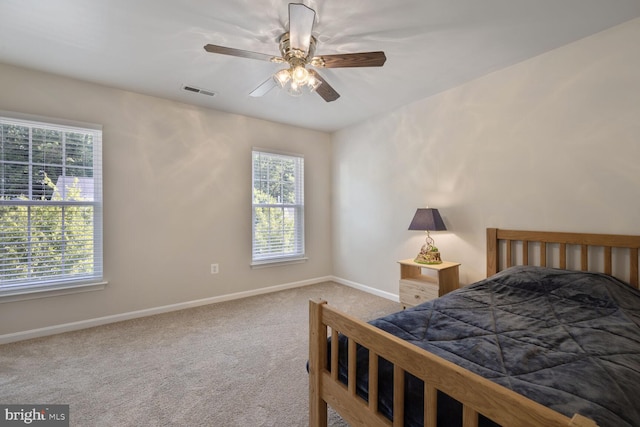 1839 Disney Estates Cir, Severn, MD 21144 - bedroom with carpet floors and a ceiling fan