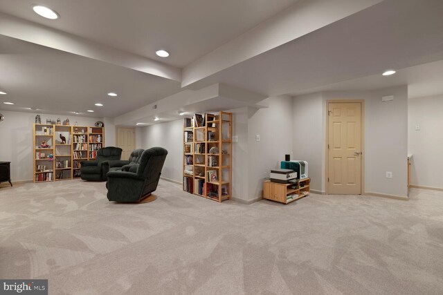 1839 Disney Estates Cir, Severn, MD 21144 - sitting room featuring recessed lighting and carpet
