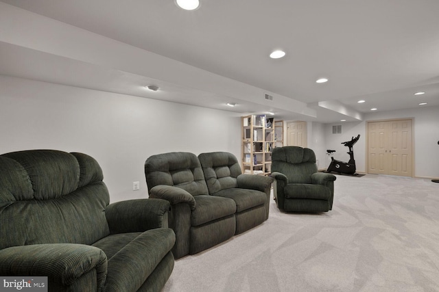 1839 Disney Estates Cir, Severn, MD 21144 - living room with light colored carpet and recessed lighting