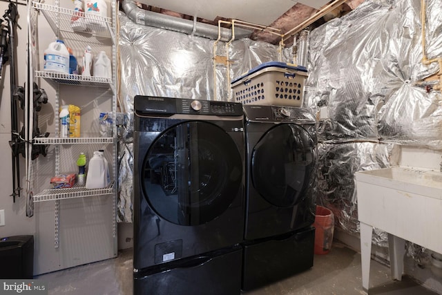 1839 Disney Estates Cir, Severn, MD 21144 - laundry room with washer and clothes dryer
