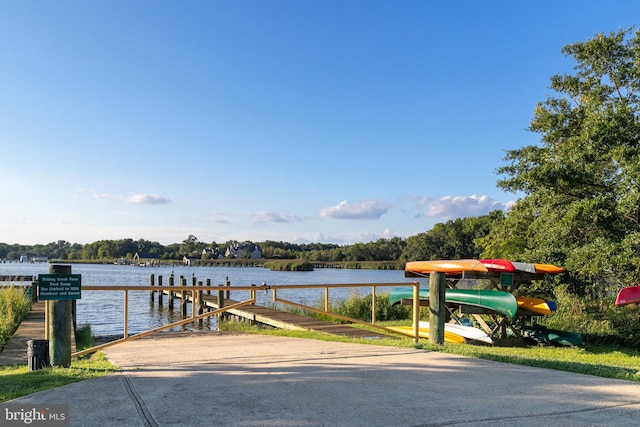 1241 Cherry Tree Ln, Annapolis, MD 21403 - dock area with a boat ramp and a water view