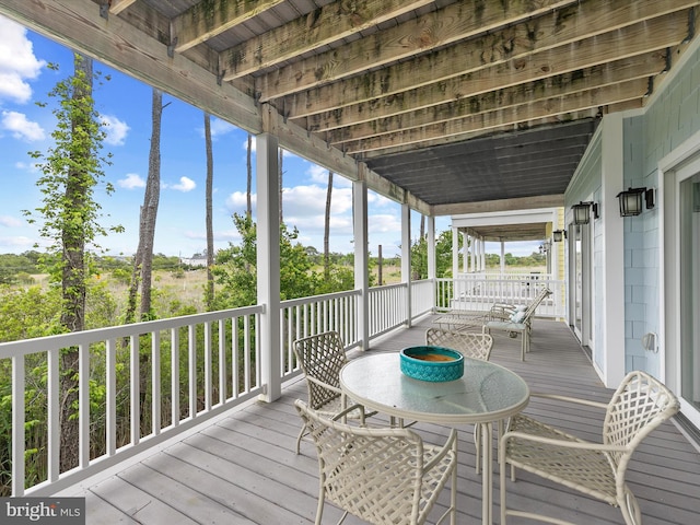 32561 Heron Cir Unit 13, Bethany Beach, DE 19930 - view of wooden terrace