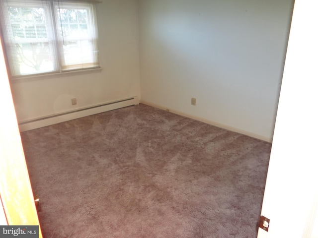 2145 Hillview Dr W, Fayetteville, PA 17222 - carpeted empty room with a baseboard heating unit and baseboards