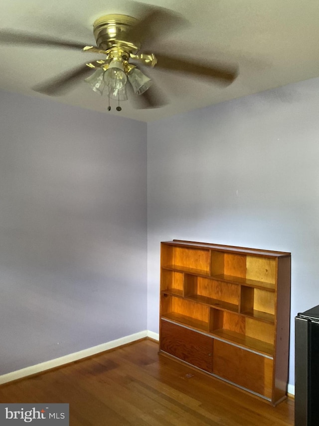 2817 Ontario Ave, Baltimore, MD 21234 - empty room featuring wood finished floors and a ceiling fan
