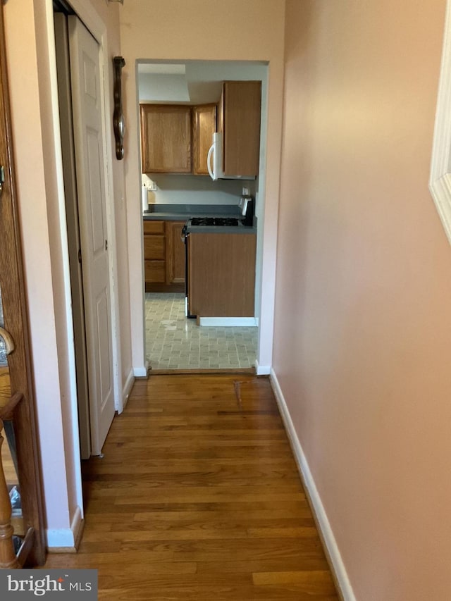 2817 Ontario Ave, Baltimore, MD 21234 - corridor with wood finished floors and baseboards