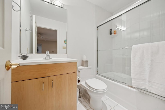 8 Fetlock Ln, Blue Bell, PA 19422 - full bath featuring tile patterned floors, toilet, vanity, and combined bath / shower with glass door