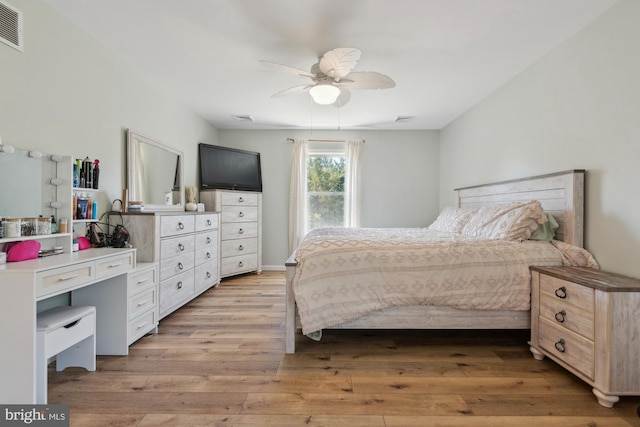 301 Heine Ave, Woodbine, NJ 08270 - bedroom with light wood finished floors and a ceiling fan