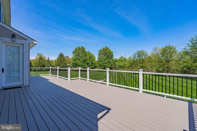 232 Cobblestone Ln, Bethlehem, PA 18020 - wooden terrace with a lawn