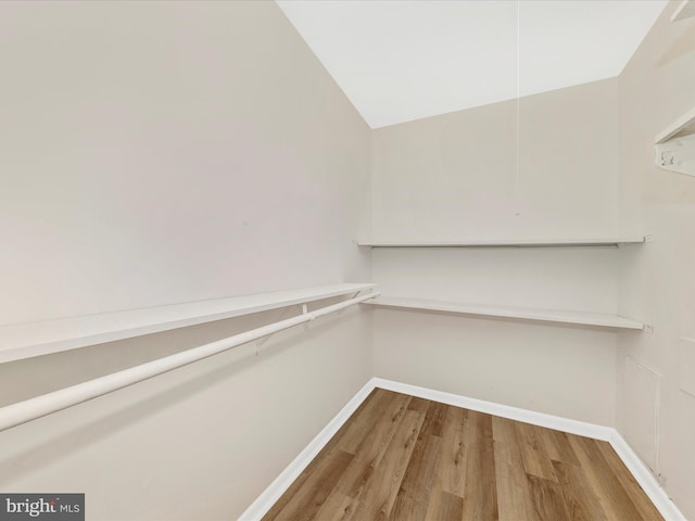 6994 Hanover Pkwy Unit 101, Greenbelt, MD 20770 - walk in closet with light wood-style floors and lofted ceiling