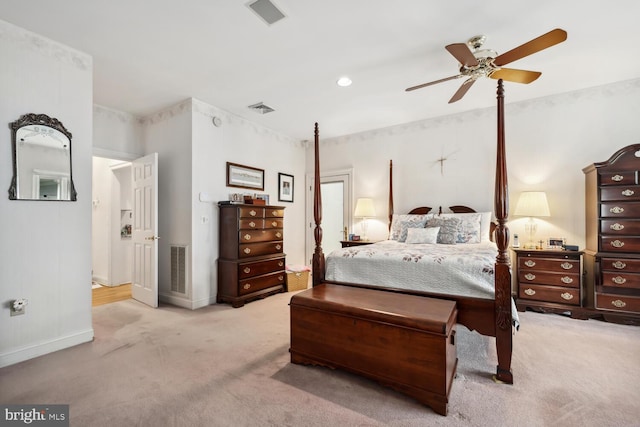 8320 Ingleton Cir W, Easton, MD 21601 - bedroom with carpet floors, baseboards, and ceiling fan