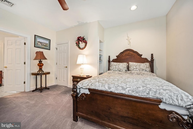 8320 Ingleton Cir W, Easton, MD 21601 - carpeted bedroom featuring a ceiling fan and baseboards
