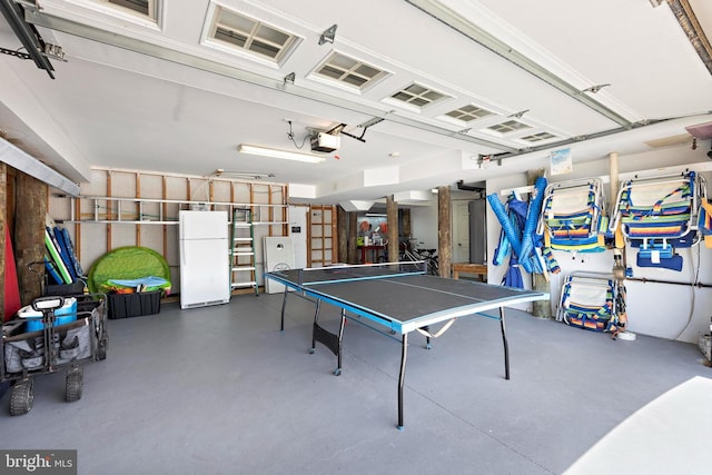 127 E 13th St, Long Beach Township, NJ 08008 - game room with a garage and finished concrete floors