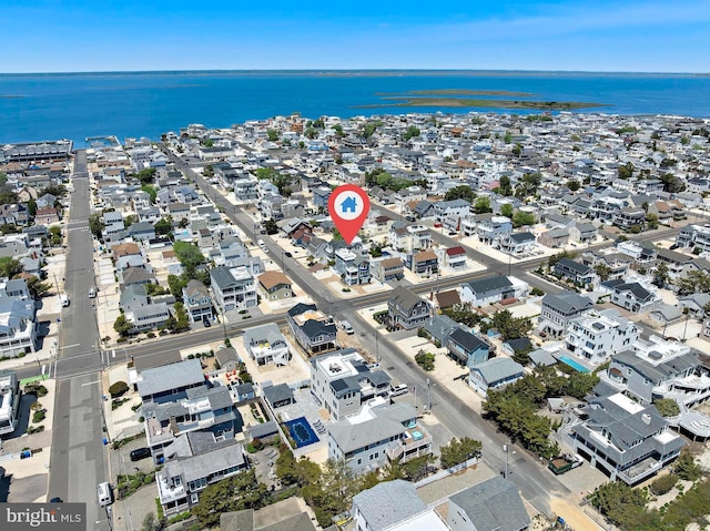 127 E 13th St, Long Beach Township, NJ 08008 - aerial overview of property's location with a nearby body of water and nearby suburban area