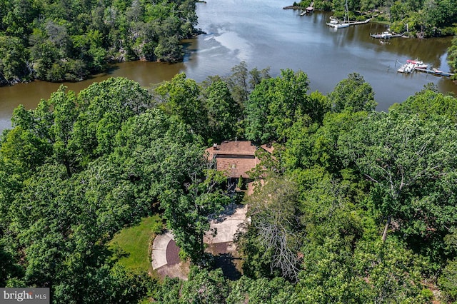 109 Kingfisher Cir, Weems, VA 22576 - bird's eye view of a large body of water