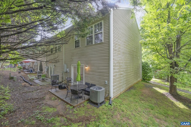 1731 Webland Park, Charlottesville, VA 22901 - view of home's exterior with a patio area and central air condition unit