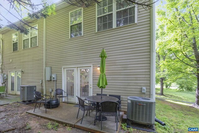 1731 Webland Park, Charlottesville, VA 22901 - back of house featuring central AC unit and a patio area