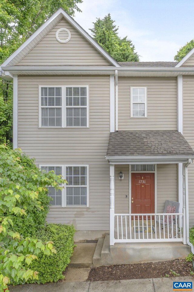 1731 Webland Park, Charlottesville, VA 22901 - view of front of house with a porch and a shingled roof