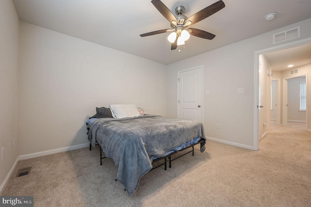 45 Quigley Ct, Camden Wyoming, DE 19934 - bedroom featuring light colored carpet, baseboards, and a ceiling fan