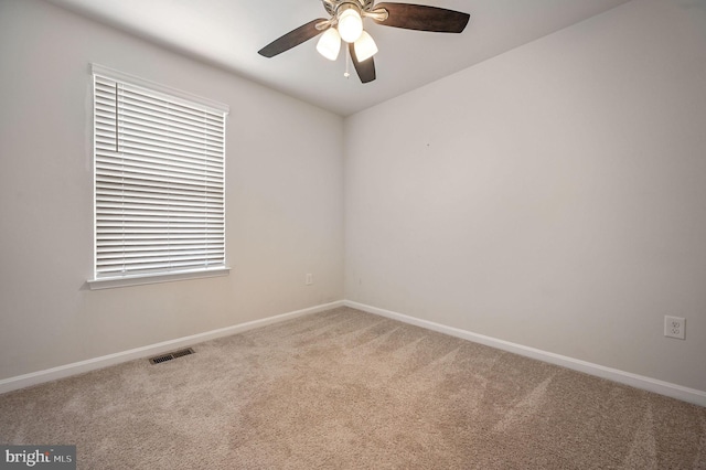 45 Quigley Ct, Camden Wyoming, DE 19934 - carpeted spare room with baseboards and ceiling fan