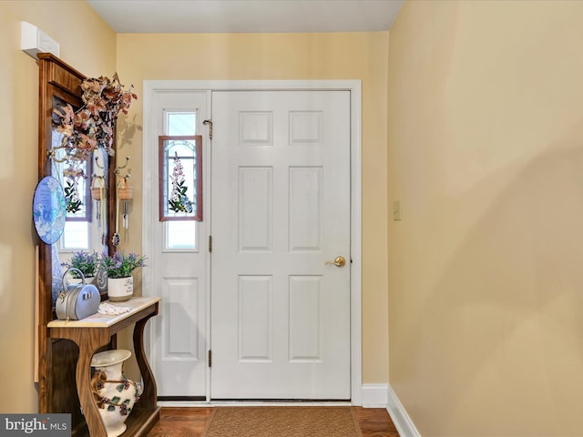 7705 Forney Way, Harrisburg, PA 17112 - foyer entrance with baseboards and dark wood finished floors