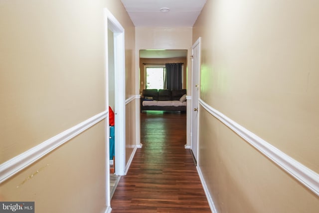 415 Garnet Dr, Burlington, NJ 08016 - hallway featuring dark wood-style flooring