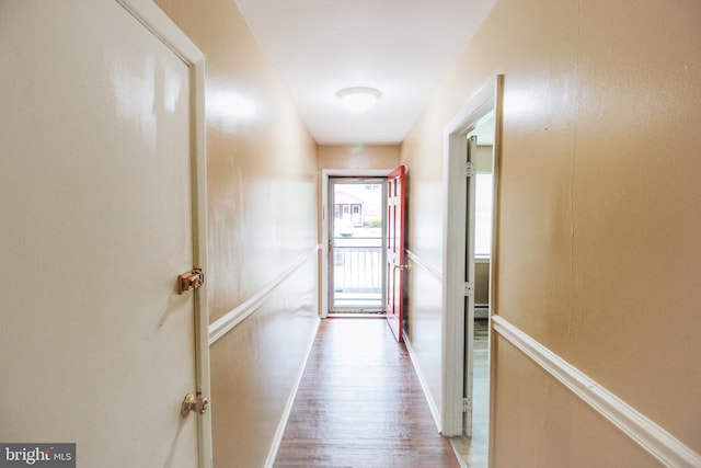 415 Garnet Dr, Burlington, NJ 08016 - hall featuring wood finished floors and baseboards