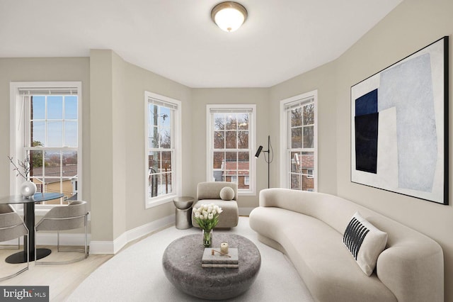 1755 W St SE Unit C, Washington, DC 20020 - sitting room with baseboards and wood finished floors