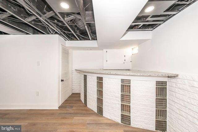 bar featuring wood finished floors