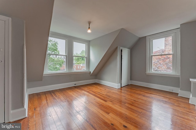 116 Price St, West Chester, PA 19382 - bonus room featuring light wood-style flooring, baseboards, and vaulted ceiling