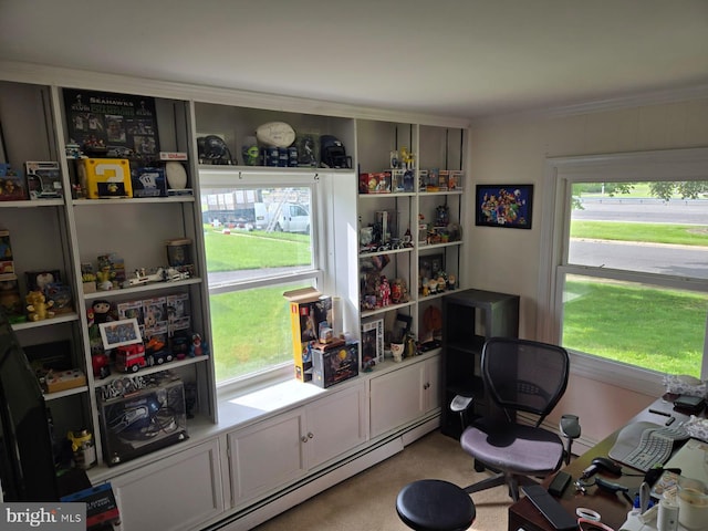 33 Middlebury Ln, Willingboro, NJ 08046 - office area with light colored carpet
